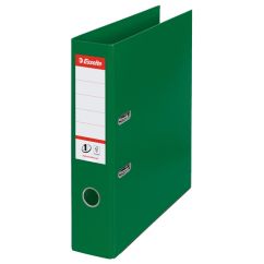 Biblioraft plastifiat int-ext A4, 75mm, verde, Esselte Standard No.1