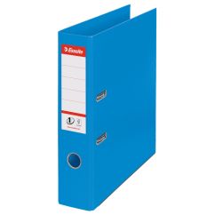 Biblioraft plastifiat int-ext A4, 75mm, albastru, Esselte Standard No.1 Vivida