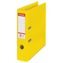 Biblioraft plastifiat int-ext A4, 75mm, galben, Esselte Standard No.1 Vivida