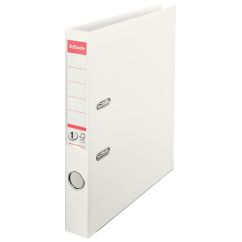 Biblioraft plastifiat int-ext A4, 50mm, alb, Esselte Standard No.1 Vivida