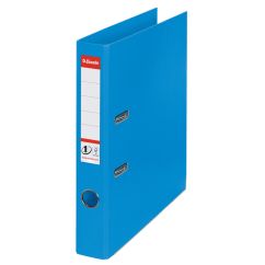 Biblioraft plastifiat int-ext A4, 50mm, albastru, Esselte Standard No.1 Vivida