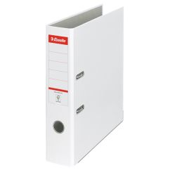 Biblioraft plastifiat A4, 75mm, alb, Esselte Economy