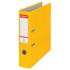 Biblioraft plastifiat A4, 75mm, galben, Esselte Economy