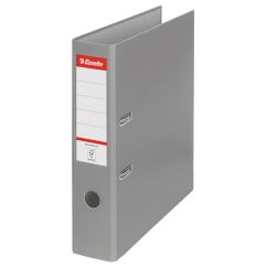 Biblioraft plastifiat A4, 75mm, gri, Esselte Economy