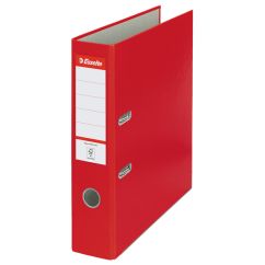 Biblioraft plastifiat A4, 75mm, rosu, Esselte Economy