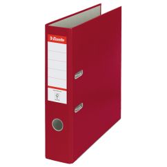 Biblioraft plastifiat A4, 75mm, visiniu, Esselte Economy
