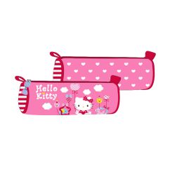 Penar fete, etui tubular, neechipat, roz, Hello Kitty 20141