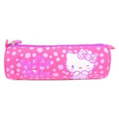Penar fete, etui tubular, neechipat, roz, Hello Kitty 18141