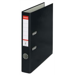 Biblioraft plastifiat A4, 50mm, negru, Esselte Economy