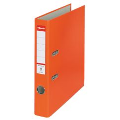 Biblioraft plastifiat A4, 50mm, portocaliu, Esselte Economy