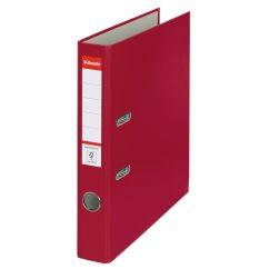 Biblioraft plastifiat A4, 50mm, visiniu, Esselte Economy