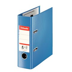 Biblioraft plastifiat int-ext A5, 75mm, albastru, Esselte Standard No.1 Vivida