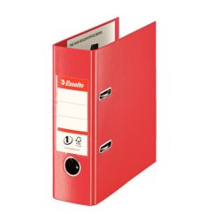 Biblioraft plastifiat int-ext A5, 75mm, rosu, Esselte Standard No.1 Vivida