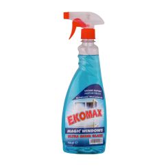 Detergent pentru geamuri, flacon 750ml cu pulverizator, Ekomax Magic Windows