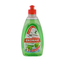 Detergent lichid pentru vase, flacon 500ml, mar, Ekomax Ultradish Aloe Vera&Mar