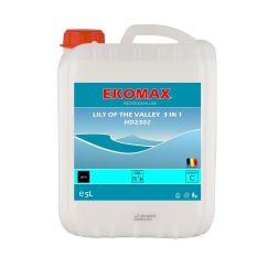 Gel mixt, sapun lichid, sampon si gel de dus, canistra 5L, lacramioare, Ekomax Lily Of The Valley 3 In 1
