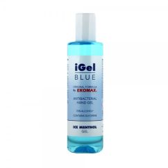 Gel dezinfectant pentru maini, distruge bacterii/fungi/virusi, 70% alcool, 200ml, iGel Blue