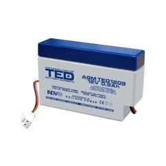 Acumulator stationar, 12V, 0.9Ah, AGM VRLA, TED Electric