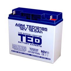 Acumulator stationar, 12V, 18.5Ah, F3 AGM VRLA, TED Electric
