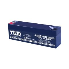 Acumulator stationar, 12V, 2.5Ah, F1 AGM VRLA, TED Electric