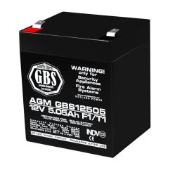 Acumulator stationar, 12V, 5.05Ah, F1 AGM VRLA GBS12505, TED Electric