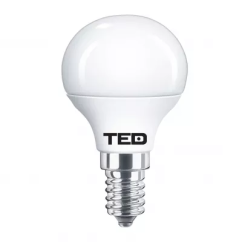 Bec LED, E14, P45, 230V, 7W, 6400K, 530lm, lumina rece, TED Electric