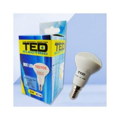 Bec LED, E14, R50, 230V, 5W, 3000K, 460lm, lumina calda, TED Electric