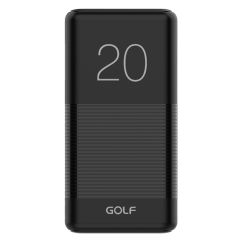Acumulator extern (power bank), 20000mA, 2 x USB, negru, Golf G81