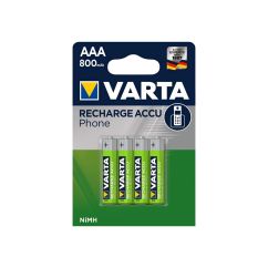 Acumulatori AAA (R3), 1.2V, 800mAh, Ni-MH, 2 buc/set, Varta Phone