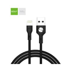 Cablu USB - Lightning, iPhone, CD Leather, negru, Golf GC-60i