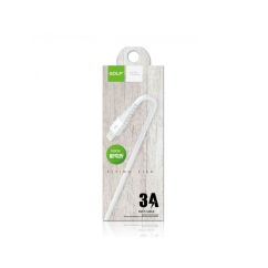 Cablu USB - Lightning, iPhone, fast charge, flying fish, alb, Golf GC-64i
