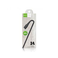 Cablu USB - Lightning, iPhone, fast charge, flying fish, negru, Golf GC-64i