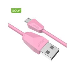 Cablu USB - microUSB, diamond sync, roz, GC-27m
