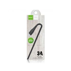 Cablu USB - microUSB, faste charge, flyning fish, negru, Golf GC-64m