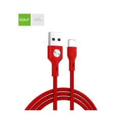 Cablu USB - Type C, CD Leather, rosu, Golf C-60