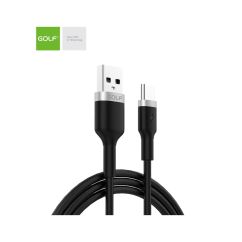 Cablu USB - Type C, fast charge, metal braided, negru, Golf GC-71t