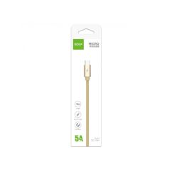 Cablu USB - Type C, fast charge, auriu, Golf GC-71t
