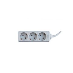 Prelungitor, 3 prize schuko, 3m, cablu 3x1mm, alb, TED Electric