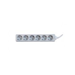 Prelungitor, 6 prize schuko, 5m, cablu 3x1.5mm, alb, TED Electric