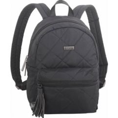Mini rucsac, pentru femei, cu agatatoare rucsac/chei, material 600D soft touch nylon, negru, Caterpillar Woman's Molly