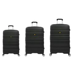 Set 3 trolere, material ABS hard case, 38x54x24/44x65x27/51x75x31cm, negru, Caterpillar Cocoon