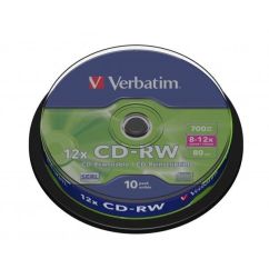 CD-R, 700MB, 52x, suprafata portabila, 10 buc/set, Verbatim