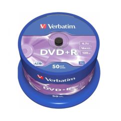 DVD+R, 4.7GB, 16x, 50 buc/set, Verbatim