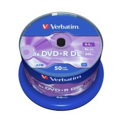 DVD+R, 8.5GB, 8x, 50 buc/set, Verbatim