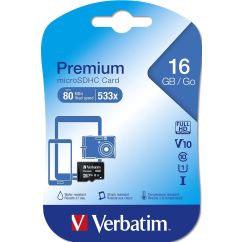 Card de memorie, micro SDHC, clasa 10, 16GB, Verbatim