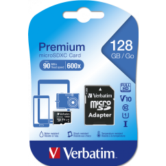 Card de memorie, micro SDHC, clasa 10, 128GB, Verbatim