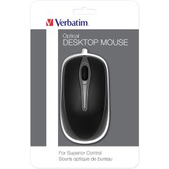 Mouse USB, 1000 dpi, negru, Verbatim Optical