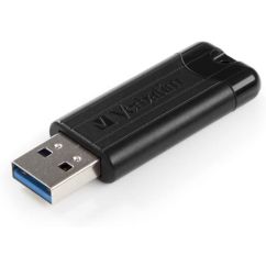Memorie stick USB 3.0, 64GB, V3, negru, Verbatim Pinstripe