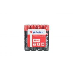 Baterii alcaline AAA (LR03), 1.5V,  4 buc/set, Verbatim