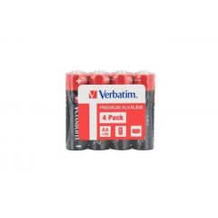 Baterii alcaline AA (LR6), 1.5V, 4 buc/set, Verbatim